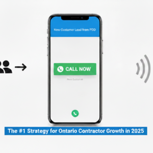 Ontario Contractor Direct Call Button for Lead Generation.